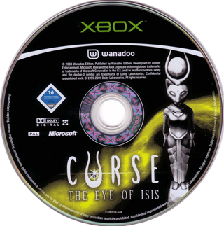 Curse - The Eye of Isis (USA) Game Disc